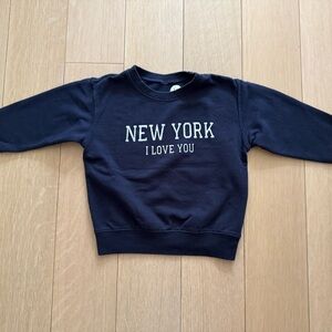 Kids Navy Blue Sweatshirt - New York I Love You